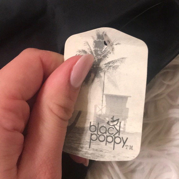 NWT Black Poppy Bathing Suit Bottoms - Picture 4 of 5